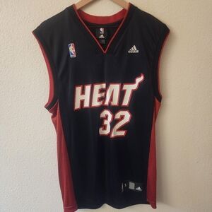Shaquille O'Neal #32 NBA Miami Heat Adidas Basketball Jersey Mens Small